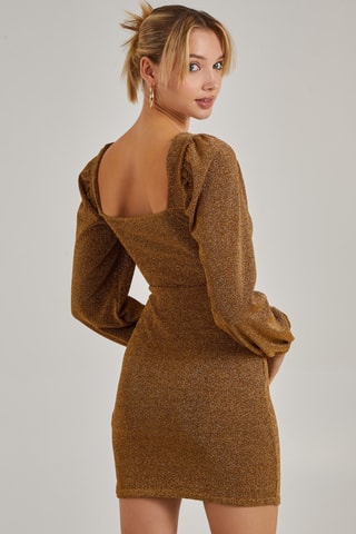 Robe droite - Doré