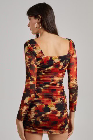 Robe fourreau - Orange