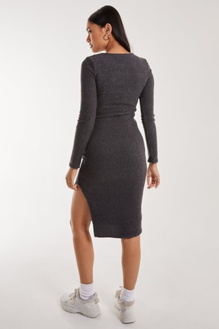 Robe midi - Gris