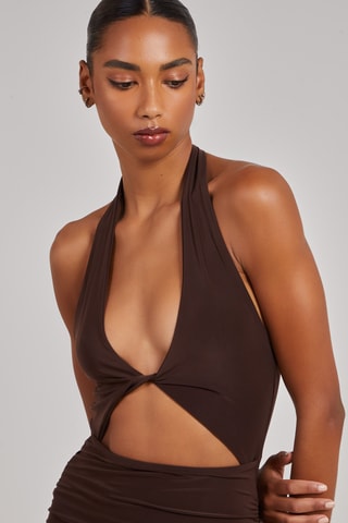 Robe longue - Marron