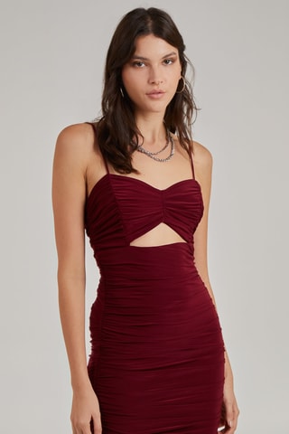 Robe midi - Bordeaux