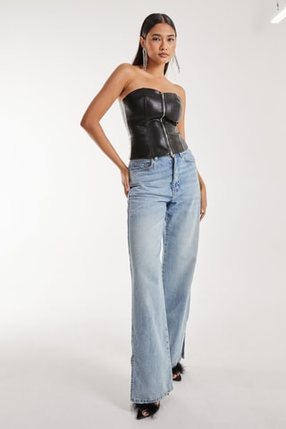 Top bustier - Noir