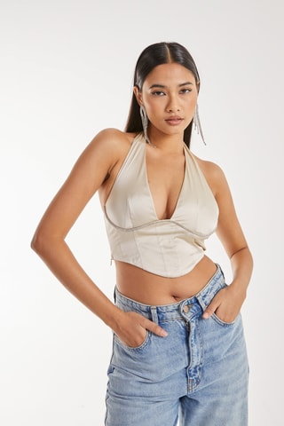 Crop top - Beige