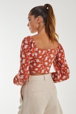 Crop top - Rouge brique