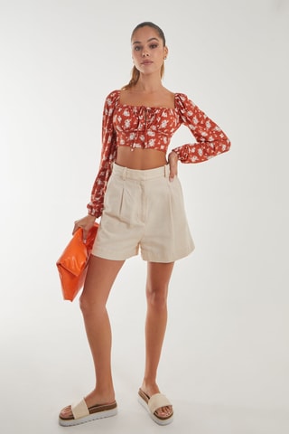 Crop top - Rouge brique