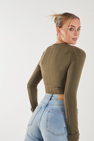 Crop top - Kaki