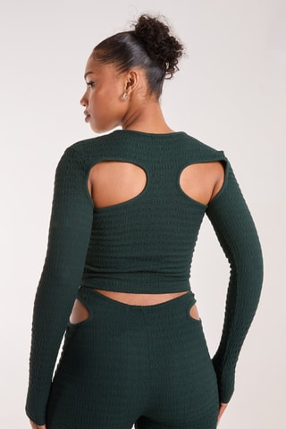 Crop top - Vert foncé
