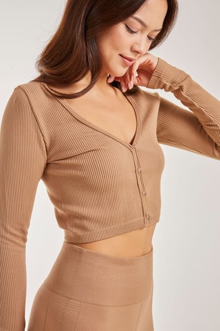 Crop top - Camel