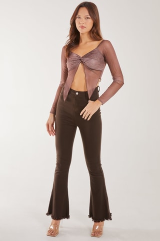 Crop top - Marron