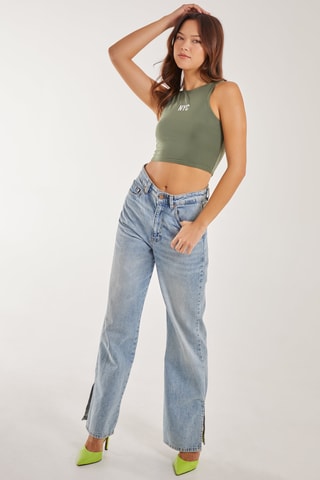 Crop top - Kaki