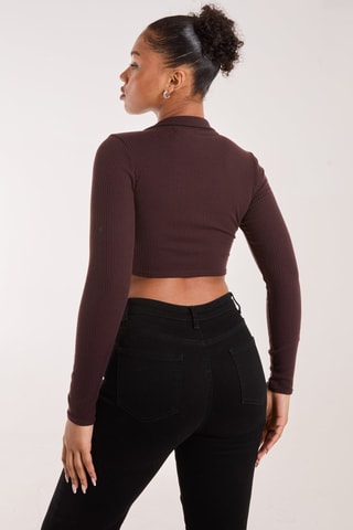 Crop top - Marron
