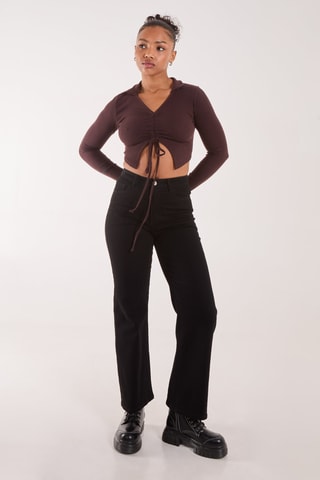 Crop top - Marron
