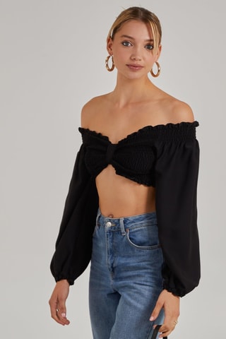 Crop top - Noir