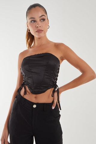 Top bustier - Noir