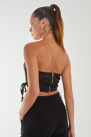 Top bustier - Noir