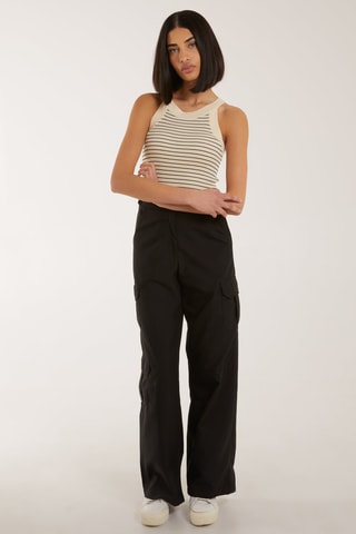 Top - Beige et noir