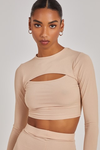 Crop top - Beige