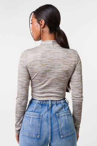 Top - Kaki chiné
