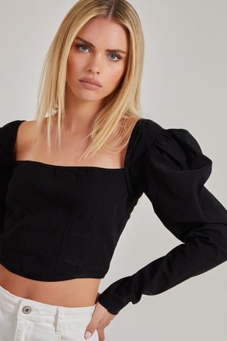 Crop top - Noir