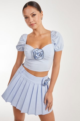 Crop top - Bleu