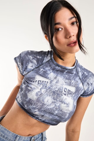 Crop top - Bleu