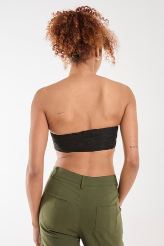 Crop top bustier - Noir
