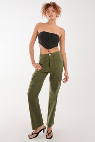 Crop top bustier - Noir