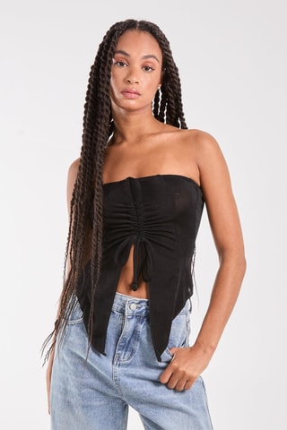 Top bustier - Noir