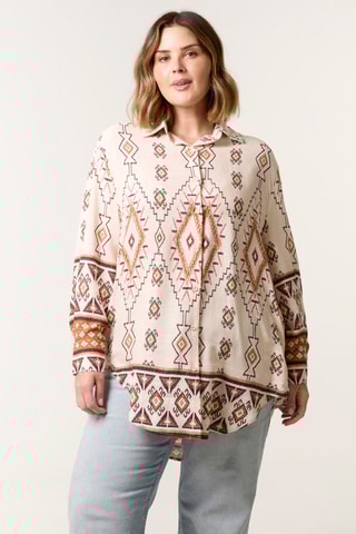 Tunique - Beige et orange