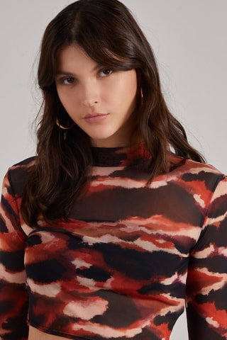 Crop top - Rouge brique