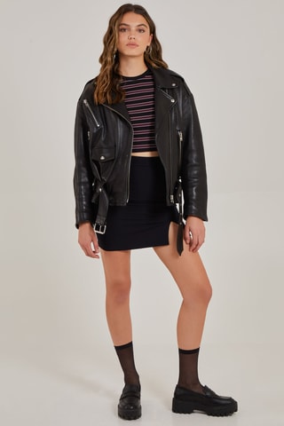 Crop top - Rouge et noir