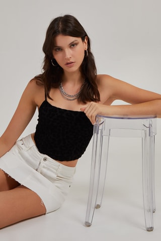 Crop top - Noir
