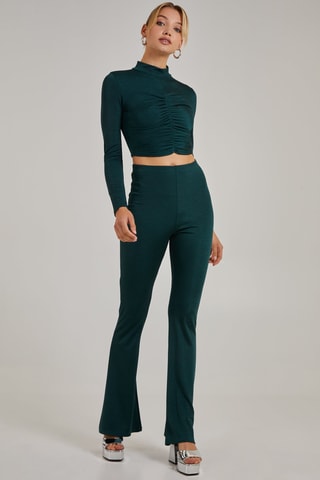Crop top - Vert foncé
