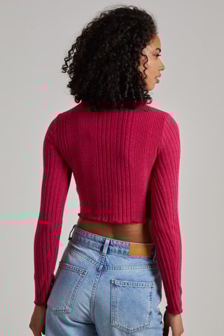 Crop top - Rose foncé