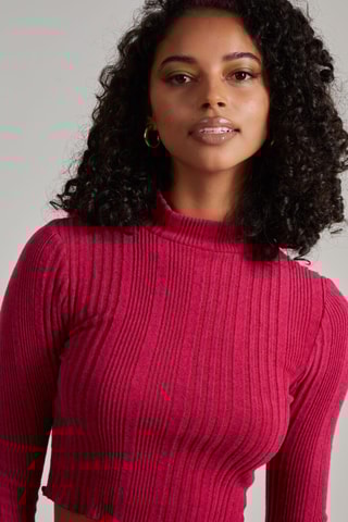 Crop top - Rose foncé