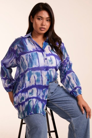 Tunique tie and dye - Bleu