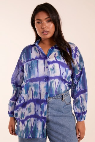 Tunique tie and dye - Bleu