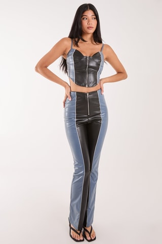 Pantalon taille haute - Noir