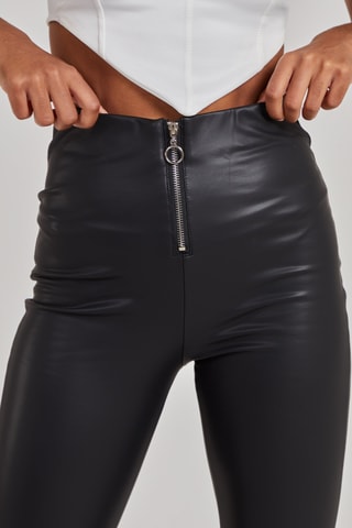 Pantalon taille haute - Noir