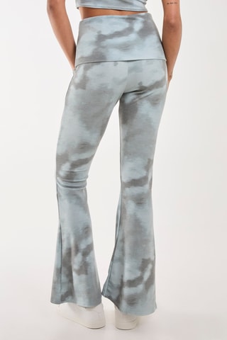 Pantalon tie and dye - Vert sauge et gris