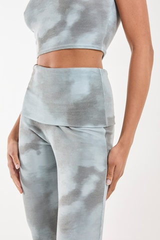 Pantalon tie and dye - Vert sauge et gris