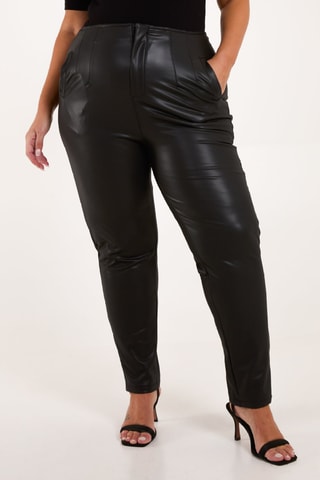 Pantalon taille haute - Noir