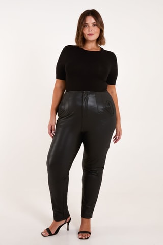 Pantalon taille haute - Noir