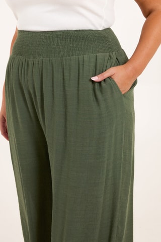 Pantalon wide legs - Kaki