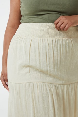 Jupe longue taille haute - Beige