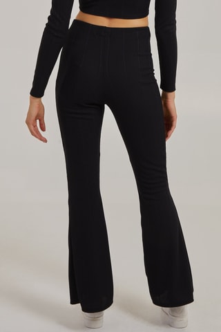 Pantalon taille haute - Noir