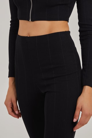Pantalon taille haute - Noir
