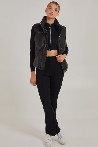 Pantalon taille haute - Noir
