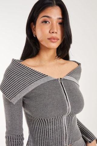 Gilet - Noir chiné