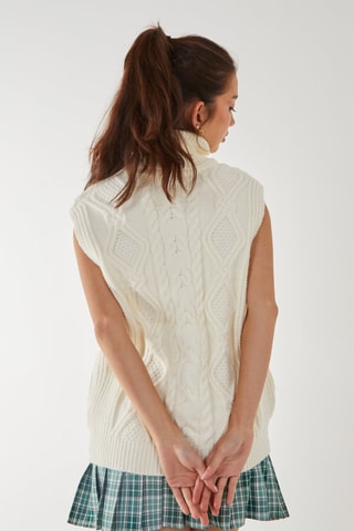 Gilet sans manches - Ivoire